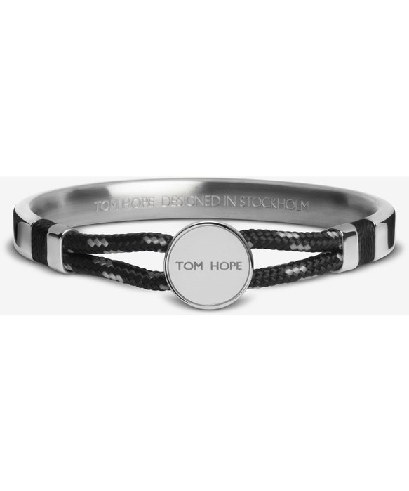 Tom Hope Pulsera Hybrid 1 SS Bangle string Gun L Gris L Tom Hope Pulsera Hybrid 1 SS Bangle string Gun L Gris L