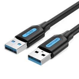 Vention Cable USB 3.2 Gen 1 (3.1 Gen 1) USB-A Macho a USB-A Macho, 3m, Negro, 5 Gbit/s