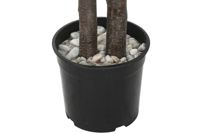 DKD Home Decor Árbol de Eucalipto Verde en Poliéster y Madera