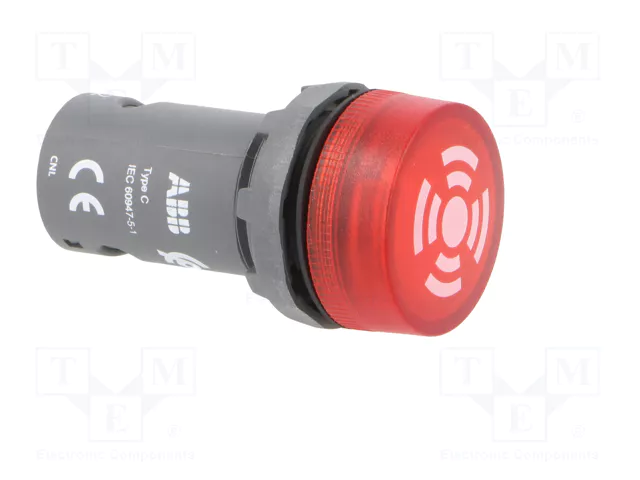 ABB CB1 Señalizador luminoso y sonoro rojo 24VDC/24VAC