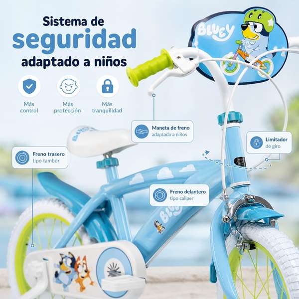 Toimsa Bicicleta Bluey 14" (4-6 Años)