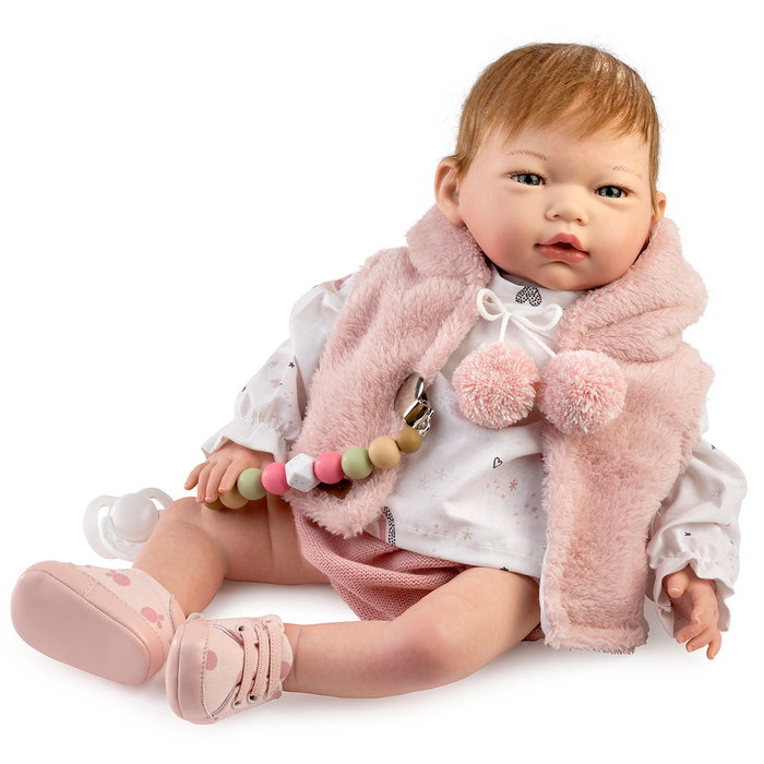 Muñecas Guca Muñeca Reborn Naiara 46 cm con Pelo Natural