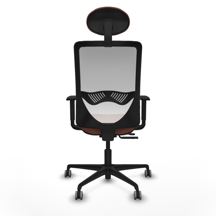 PIQUERAS Y CRESPO Silla de oficina Zulema con mecanismo Sincro/Traslack Marrón y Blanco PIQUERAS Y CRESPO Silla de oficina Zulema con mecanismo Sincro/Traslack Marrón y Blanco