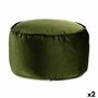 Puff Gift Decor ROUNDY-VERDE ROUNDY-VERDE Verde Poliestireno Terciopelo (2 Unidades)