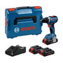 Bosch GSR 18V-65 Professional con 3 baterías de 4,0 Ah y L-BOXX