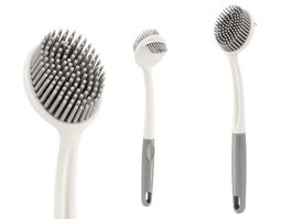 Arte Regal Cepillo Fregar Silicona Blanco Gris 28 cm x 6 cm x 5 cm (Set de 36)