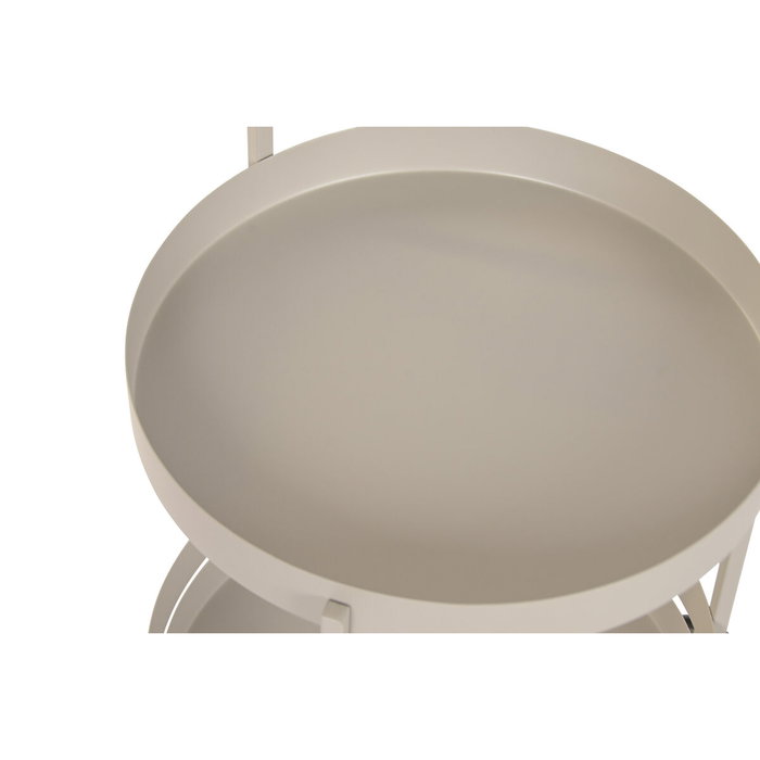 DKD Home Decor Mesa Camarera de Hierro Crema DKD Home Decor Mesa Camarera de Hierro Crema