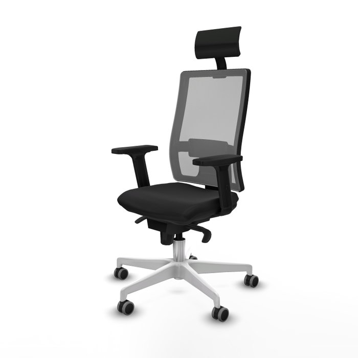 PIQUERAS Y CRESPO Silla de oficina Horna con mecanismo Sincro, Negro y Gris