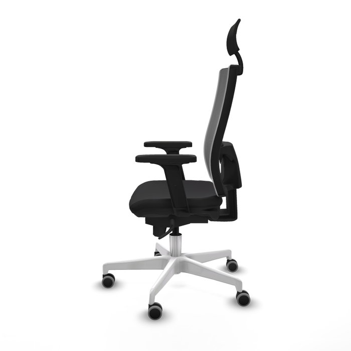 PIQUERAS Y CRESPO Silla de oficina Horna con mecanismo Sincro, Negro y Gris