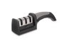 Kinvara Afilador de Cuchillos con Mango Acero Inoxidable Cerámica Plástico ABS Negro Plata 21 x 6.5 x 5.5 cm (Set de 24)