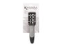 Kinvara Afilador de Cuchillos con Mango Acero Inoxidable Cerámica Plástico ABS Negro Plata 21 x 6.5 x 5.5 cm (Set de 24)