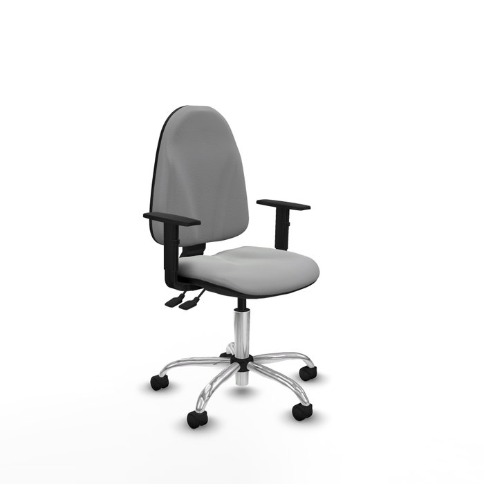 PIQUERAS Y CRESPO Silla de oficina Algarra con mecanismo Asincro, Gris claro PIQUERAS Y CRESPO Silla de oficina Algarra con mecanismo Asincro, Gris claro
