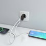 Aisens Cargador GaN 30W Ultra Delgado con USB-C y USB-A, Negro