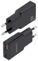 Aisens Cargador GaN 30W Ultra Delgado con USB-C y USB-A, Negro