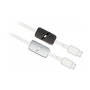 DeLOCK Sujetacables de cierre automático y autoadhesivo, 3 piezas, Negro/Blanco