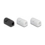 DeLOCK Sujetacables de cierre automático y autoadhesivo, 3 piezas, Negro/Blanco
