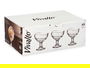 Vivalto Copa Helado Vidrio Con Pie Rayas 180ml 10.5x10.5x10cm (Set de 36)