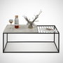 Hanah Home Mesa de Centro Roble Marino 95x43x55 cm