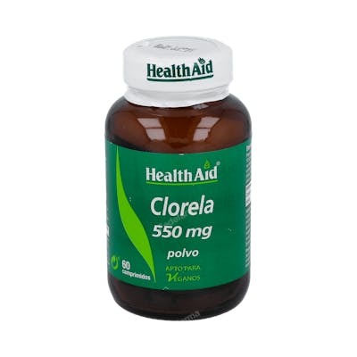 Health Aid Chlorella 550 mg, 60 comprimidos Health Aid Chlorella 550 mg, 60 comprimidos