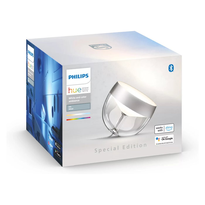Philips Hue Iris Lámpara de Mesa Inteligente Plata White & Color Ambiance