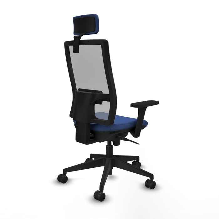 PIQUERAS Y CRESPO Silla de oficina Horna con mecanismo Sincro, Azul marino y Gris PIQUERAS Y CRESPO Silla de oficina Horna con mecanismo Sincro, Azul marino y Gris