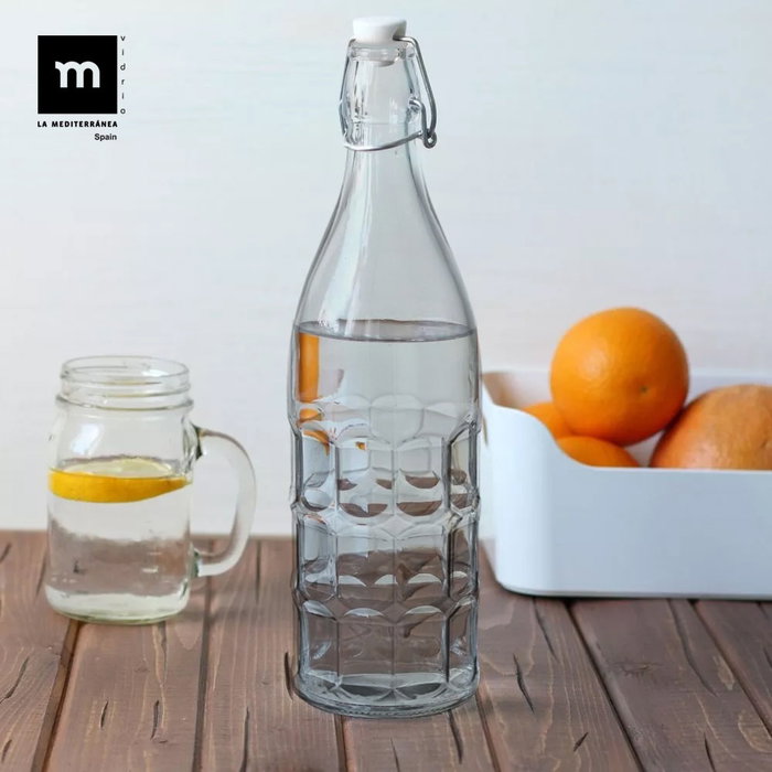 Inde Botella Pintada con Tapon Hermetico 500 ml 27x7 cm 397 g (24 Unidades)