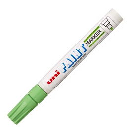 Uni-Ball PX-20 Marcador Permanente Paint Marker L Verde Claro, Punta Acrílica Permanente y Resistente a Altas Temperaturas