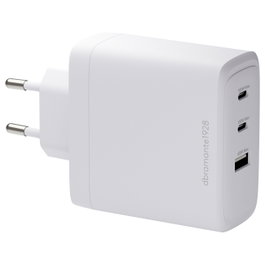 Dbramante1928 Cargador de dispositivo móvil portátil USB-C 30W carga rápida para smartphone y tableta blanco corriente alterna