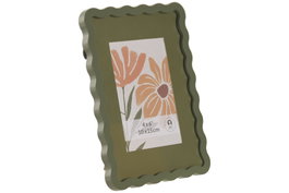 DKD Home Decor Marco de Fotos 10x15 Verde MDF