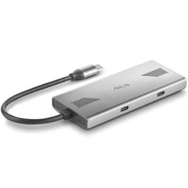 NGS WonderDuo-C Hub USB Tipo-C, 2xUSB-A, 2xUSB-C, Gris, 5 Gbps