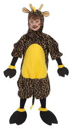 Creaciones Llopis Disfraz Infantil Jirafa Talla 0 (2-3 Años) Mono, Capucha y Pezuñas