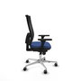 PIQUERAS Y CRESPO Silla de oficina Horna con mecanismo Sincro, Azul marino y Negro