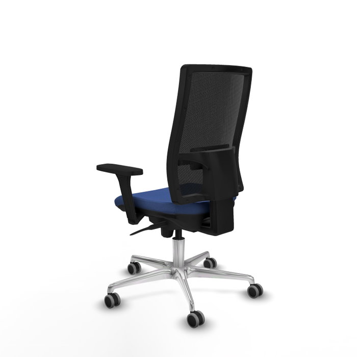PIQUERAS Y CRESPO Silla de oficina Horna con mecanismo Sincro, Azul marino y Negro