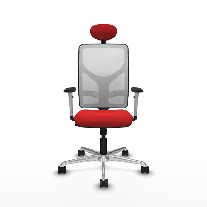 PIQUERAS Y CRESPO Silla de oficina Motilla con Mecanismo Sincro, Rojo y Blanco PIQUERAS Y CRESPO Silla de oficina Motilla con Mecanismo Sincro, Rojo y Blanco