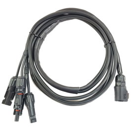B&W cable de conexión para dos conectores PV DC para energy.case, negro