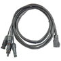 B&W cable de conexión para dos conectores PV DC para energy.case, negro