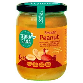 TERRASANA Crema De Cacahuete Sin Sal 500Gr Vegana Sin Gluten