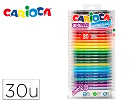 Carioca Rotulador Birello Doble Punta Blister 30 Unidades Colores Surtidos Tinta Superlavable
