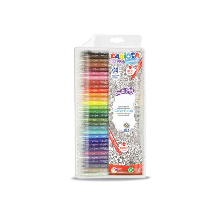 Carioca Birello Rotuladores Doble Punta Multicolor 30 Unidades