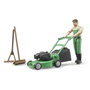 bruder Jardinero con cortacésped bworld Grtner mit Rasenmher