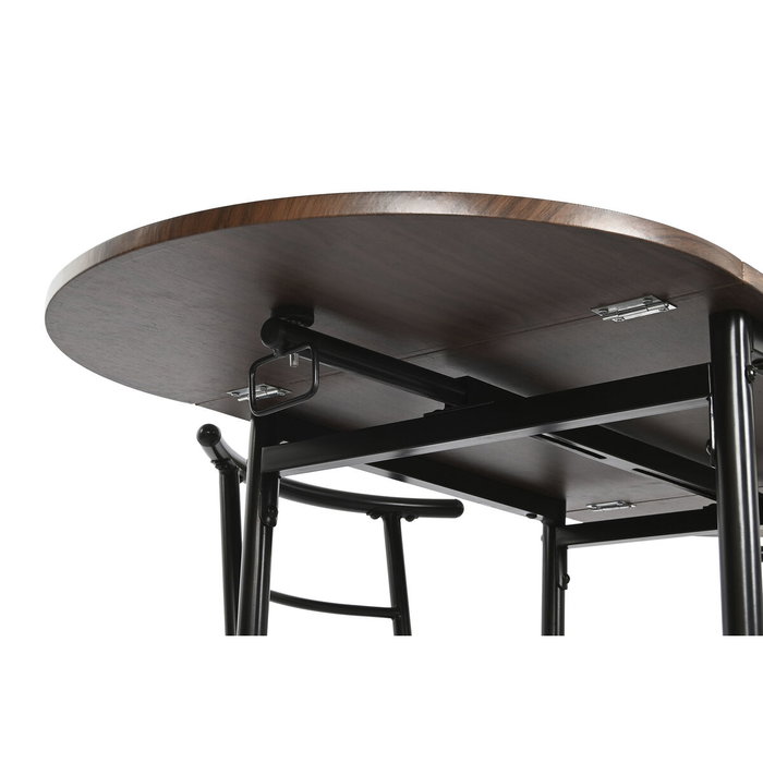 DKD Home Decor Set de Comedor de 5 Piezas en Negro