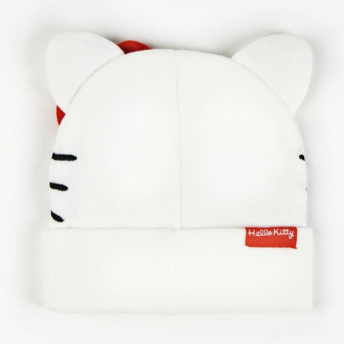 Cerdá Conjunto de 2 Piezas Hello Kitty de Gorro y Guantes Blanco