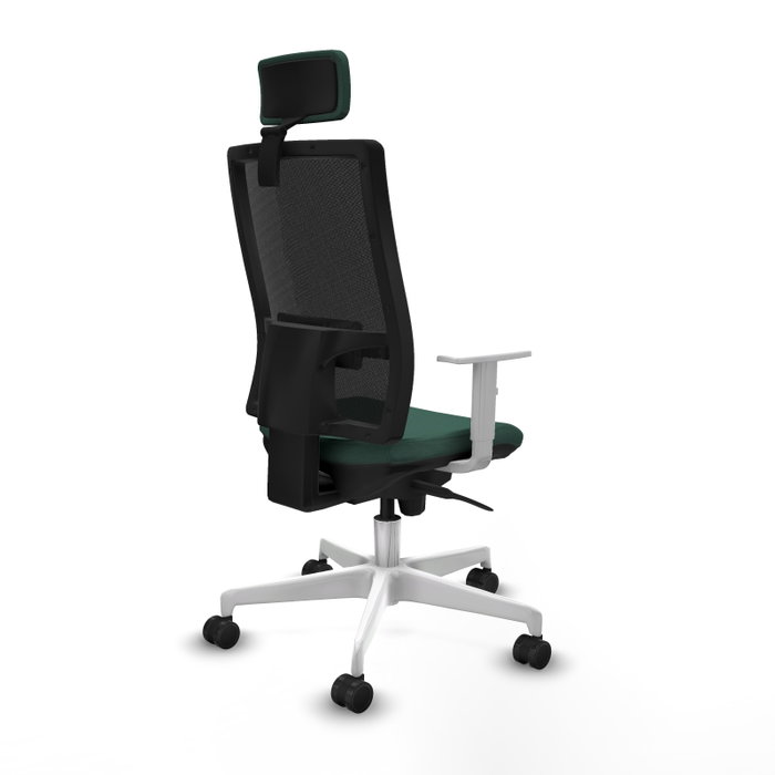 PIQUERAS Y CRESPO Silla de oficina Horna con mecanismo Sincro, Verde botella y Negro PIQUERAS Y CRESPO Silla de oficina Horna con mecanismo Sincro, Verde botella y Negro