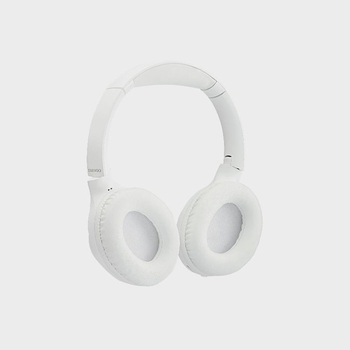 Daewoo Auriculares de Diadema Inalambricos Bluetooth 5.3, Blanco, Cascos con Microfono Plegables y Almohadillas para Oidos, Cancelacion de Ruido para PC, Telefono, Musica y Gaming