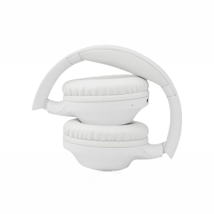 Daewoo Auriculares de Diadema Inalambricos Bluetooth 5.3, Blanco, Cascos con Microfono Plegables y Almohadillas para Oidos, Cancelacion de Ruido para PC, Telefono, Musica y Gaming