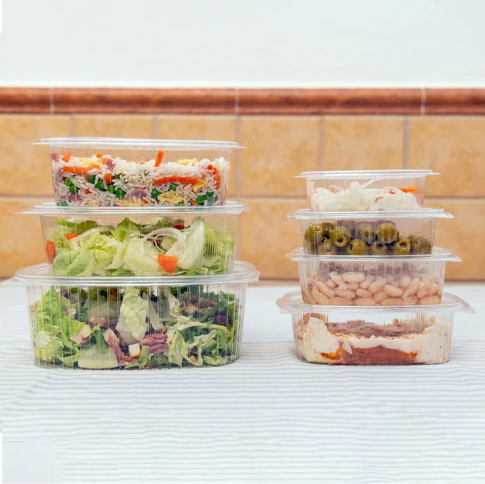 Algon Set 3 Envase Bisagra 22 cm x 11 cm x 7 cm (24 Unidades)