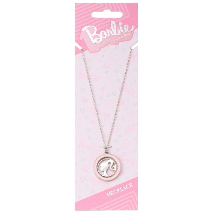 The Carat Shop Colgante Spinning Silhouette Barbie con Silueta Giratoria Rosa