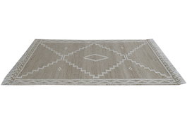 DKD Home Decor Alfombra Boho Colección Carpets april 24 e Hecho a mano Yute Lana Algodón Polyester 300 x 1 x 200 cm Antideslizante