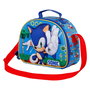 Sonic The Hedgehog Bolsa Portamerienda 3D Faster Azul Infantil