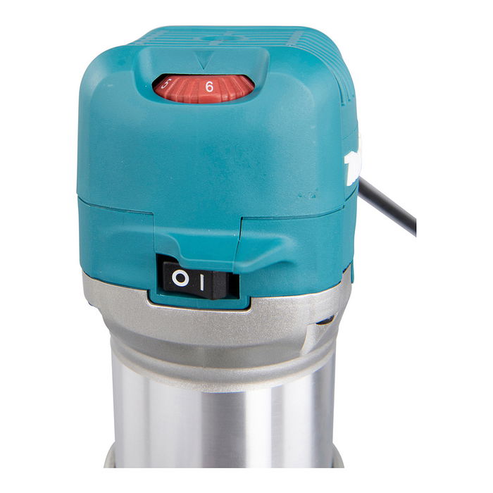 Makita RT0702CX2J Multifunktionsfräse, 34000 RPM, 710W, Velocidad Ajustable